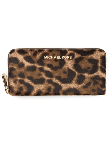 michael kors leopard print wallet|michael kors men's wallet leather.